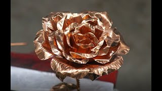 DIY Metal Rose (Copper)  Step by step