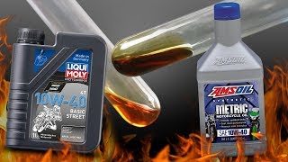 Liqui Moly 10W40 4T лучше, чем Amsoil 10W40 4T? Давайте посмотрим ...