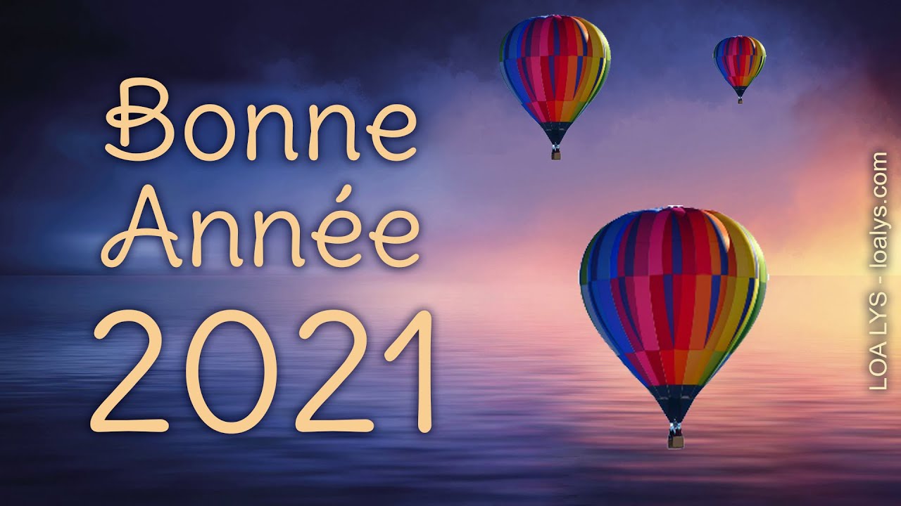 Bonne Annee 21 Carte Virtuelle De Vœux Sante Bonheur Joie Youtube