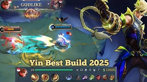 Yin Jungler Really OP❗Yin Best Build 2025 | Build Top 1 Global Yin Gameplay - MLBB