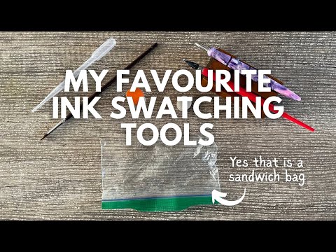 MY FAVOURITE INK SWATCHING TOOLS // And how to care for your ornament nib! #fountainpenink