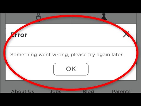 Roblox Someting Went Wrong Please Try Again Later Error Android Ios How To Fix Youtube - roblox something went wrong please try again