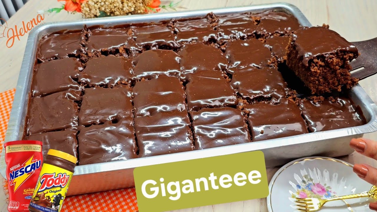 BOLO DE CHOCOLATE MAIS FÁCIL DO MUNDOO !  NEGA MALUCA - RECEITA GG  - HELENA RECEITAS
