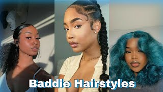 BADDIE HAIRSTYLES COMPILATION🔥🔥🔥