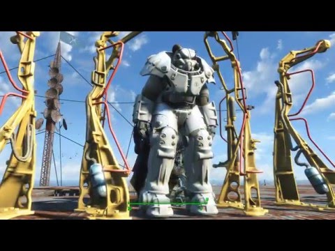Fallout 4 -  Уникальные окраски Силовой брони X01 - окраска института, плюс к интеллекту.