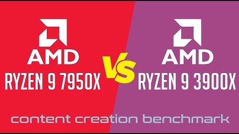 AMD Ryzen 9 7950X vs AMD Ryzen 9 3900X - Content creation benchmark