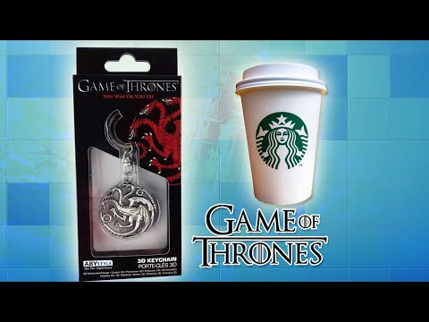 game-of-thrones-house-targaryen-keychains-unboxing-|-starbucks