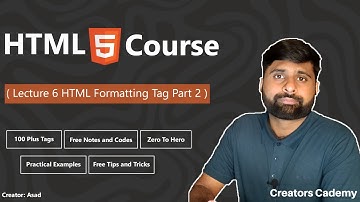 HTML5 Formatting Tags Detailed Explanation Part 2