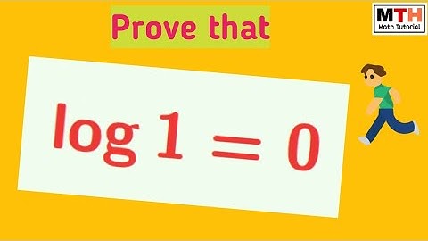 Smallest Logarithm on YouTube || log 1=0 proof