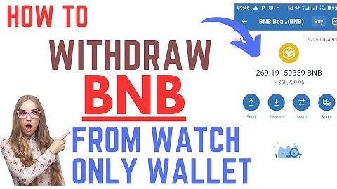How to withdraw free BNB from Watch Only Wallet
