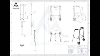 MODELLING A WALKING FRAME USING SOLID-WORKS(part1)