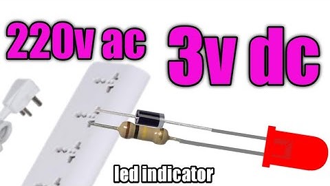 3 volt LED connect to 220 volt AC//3 volt LED ko 220 AC volt se kaise jalayen||@talenthunt123