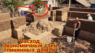 строительство стен глинянных домов