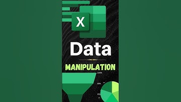 Excel Data Manipulation: Techniques, Tools, and Importance Part 1 🔥😯😎
