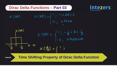 Shifting Property Dirac Delta Function| Part 3 | PotentialG