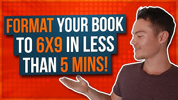 How to Format Your Book for KDP Print 6x9 in Less Than 5 Minutes!