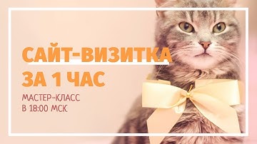Сайт-визитка за 1 час
