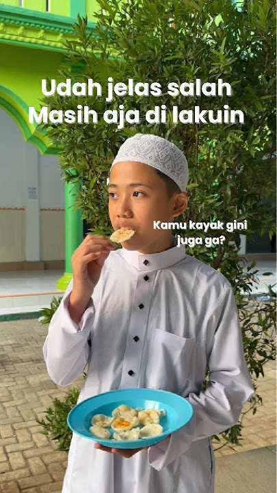 Siapa yang sering kayak gini? 'jangan lagi ya dek ya' #santri #pondokpesantren #adab