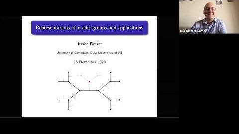 Jessica Fintzen - Representations of p-adic groups and applications