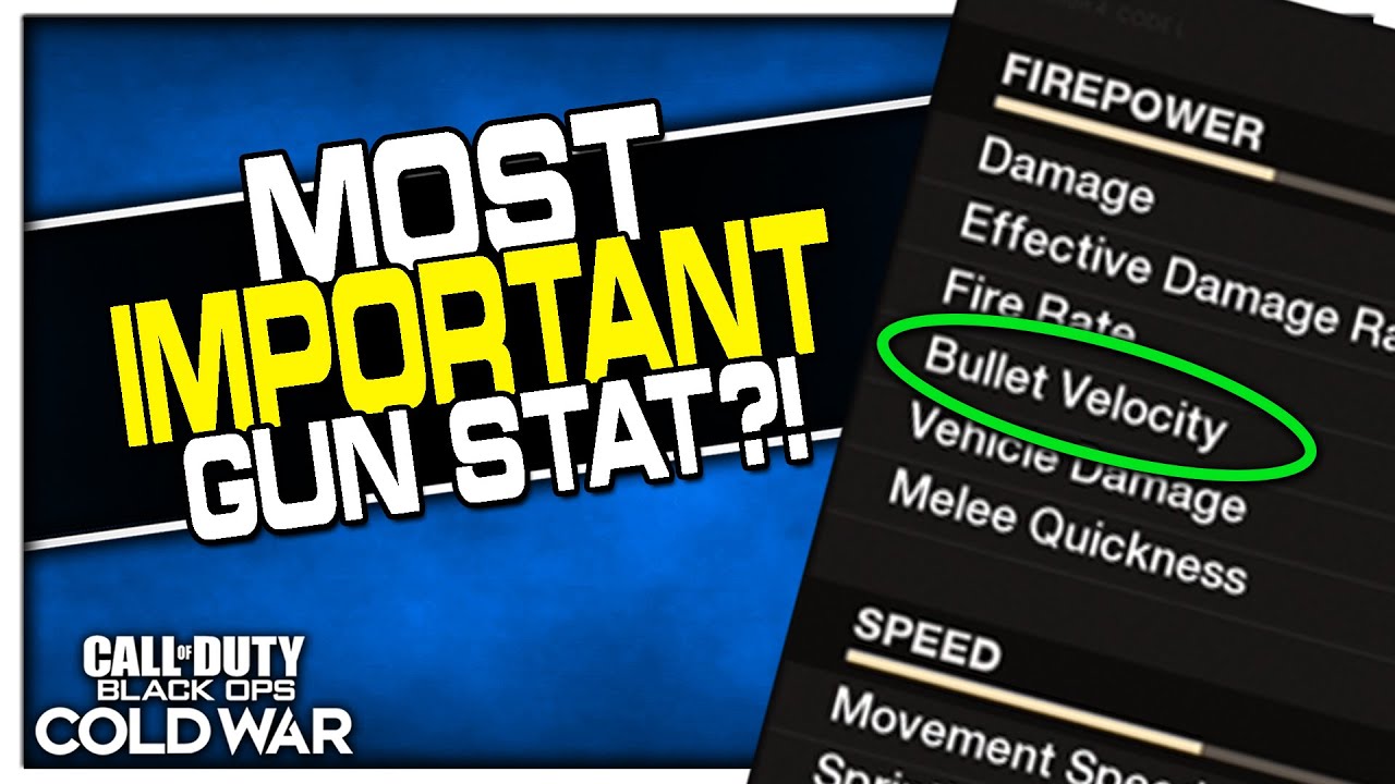 How Important is Bullet Velocity in Cold War? YouTube