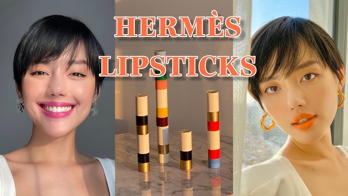 Hermes Rouge Matte Satin Lipstick 4-Color Sample #85/33/64/21 New