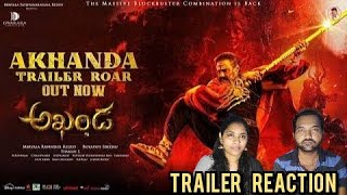 Akhanda Trailer Reaction | Nandamuri Balakrishna | Boyapati Srinu | Tamil Couple Reaction