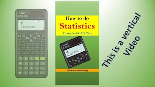 How to do statistics (mean, standard deviation) on Casio fx-991ES Plus 2nd edition [2020]