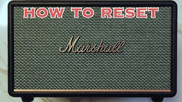 How to Perform a Factory Reset on Marshall Acton III Bluetooth Speaker