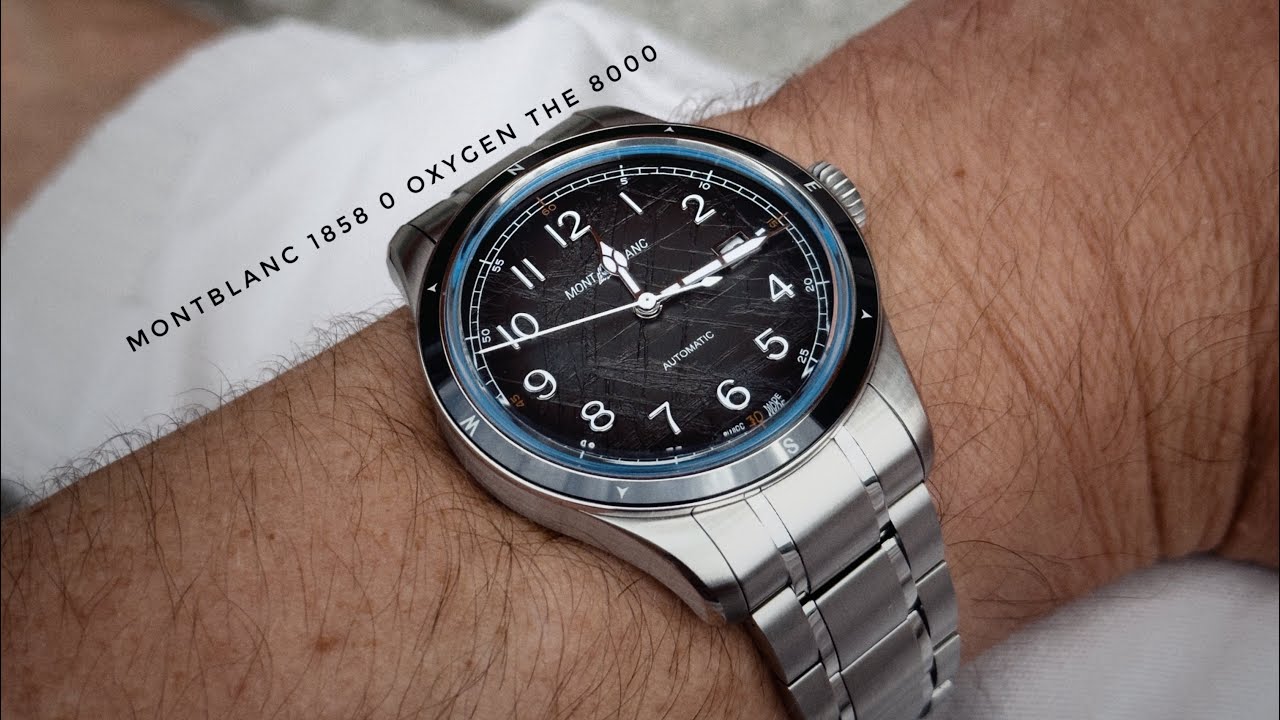 Montblanc 1858 Automatic Date 0 Oxygen 8000 Grey Dial  - W paru slowach