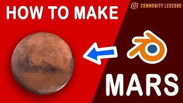 How to make Mars in Blender