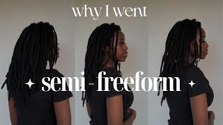Why I Went Semi Freeform with my Locs || Over a year no retwist