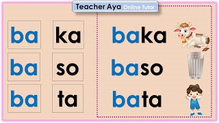 Matutong bumasa/ Pagbasa ng salitang may dalawang pantig/ Magsanay at matutong bumasa