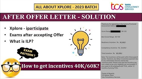 Exams after TCS offer letter | what after offer | All about Xplore | CPA/IPA/PRA | ILP | incentives