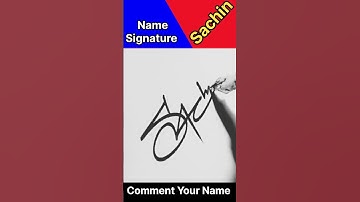 Sachin Name Signature Sample || Best Signature For Sachin || #handwriting #ytshorts #shortsfeed
