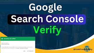 Google Search Console Verification | Ownership