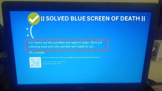 ✅(2024)- Fix Blue Screen Of Death Error In Windows 10/11 || PC Ran Into Problem and Needs to Restart