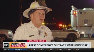 Latest on massive fire that destroyed Tracy warehouse