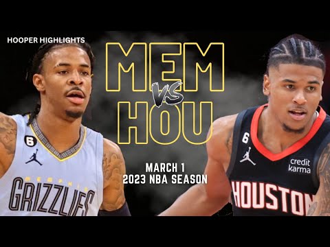 Memphis Grizzlies vs Houston Rockets Full Game Highlights | Mar 1 | 2023 NBA Season