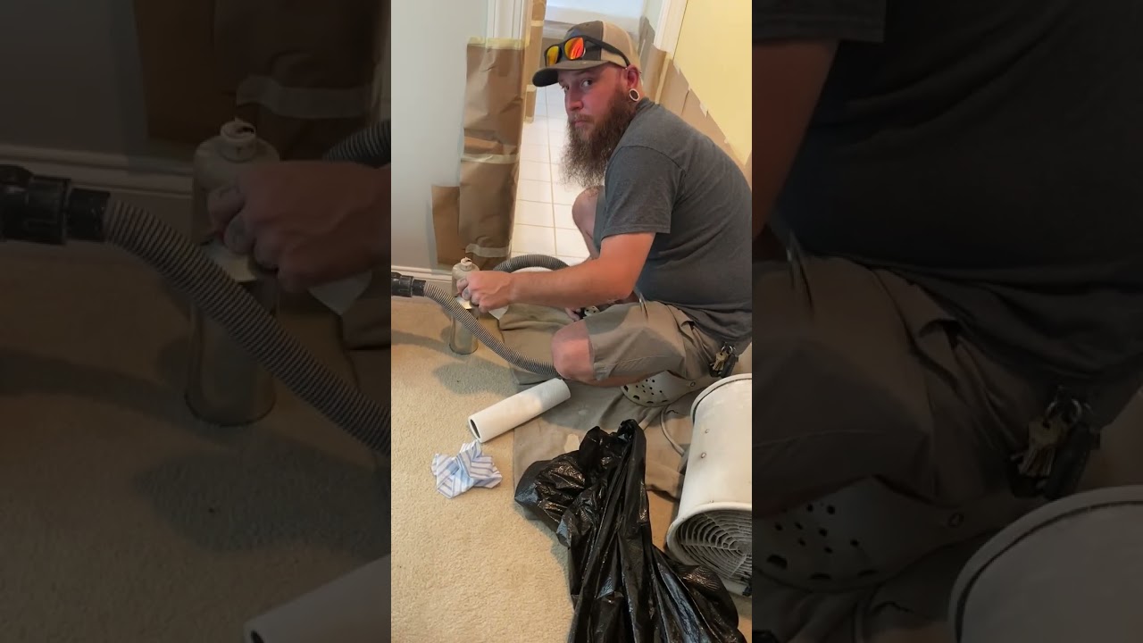 Marie Bean and her team at Renew-It Master prepare a tile floor for the Gorilla Grip application