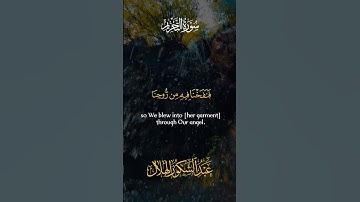 تلاوة هادئة من أواخر سورة التحريم 🎙️عبد الشكور الهلال