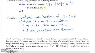 while loops