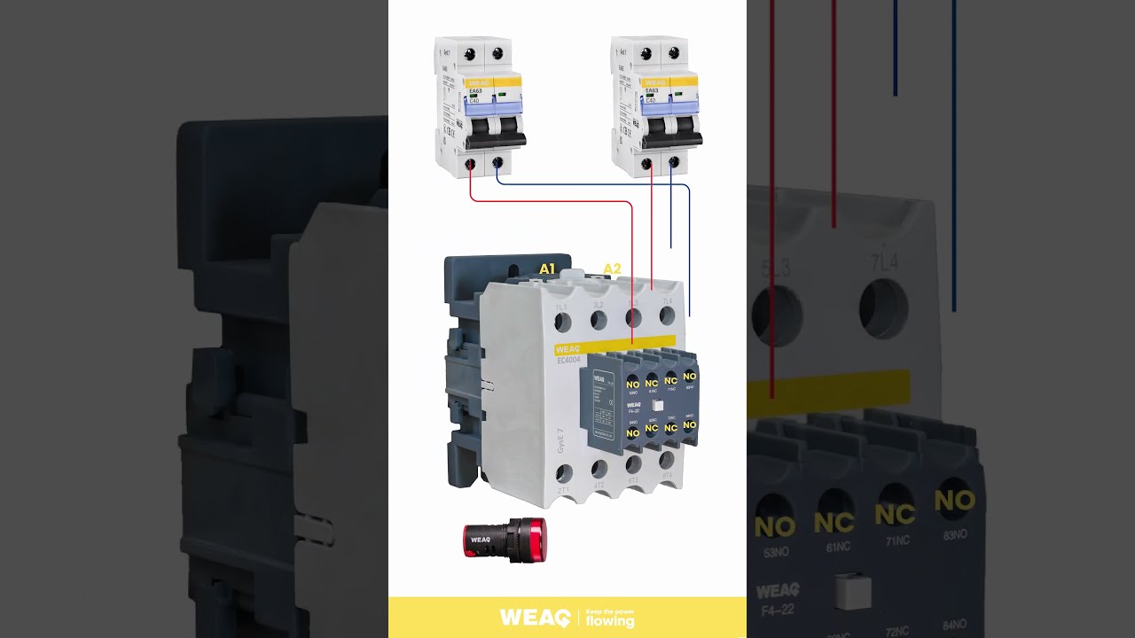 Dual Power Supply Control With 4P 2NO2NC Contactor Seamless Switching Between Sources 