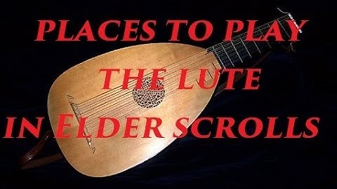 Moments in ESO to play the lute!