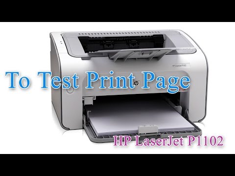 HP LaserJet Professional P1102 - Test Print Page