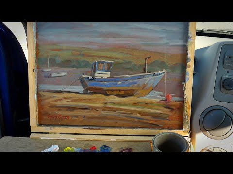 Painting with a Limited Palette - Little Blue Fishing Boat