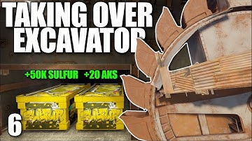 HOW I STOLE 50K+ SULFUR FROM CLANS AT GIANT EXCAVATOR | Solo Rust