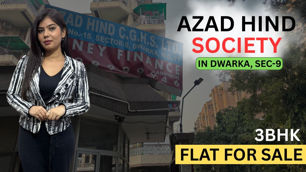 3 BHK in Dwarka Best Ready to Move Option | Sector 9 | Azad Hind Society | Family Spacious Apartment