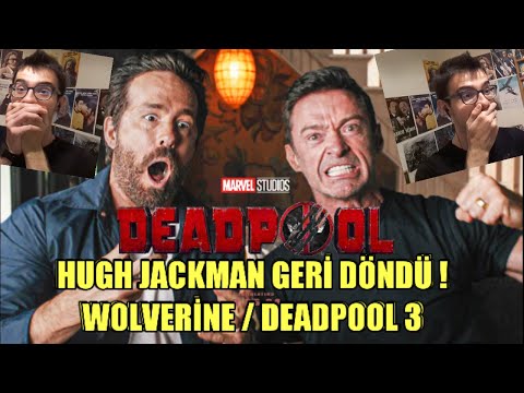 DEADPOOL 3 Fragman Tepki + İncelemesi: Hugh Jackman, WOLVERİNE Olarak Geri Dönüyor ! | #deadpool3