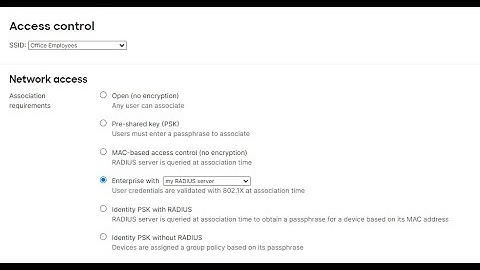 Meraki WiFi Network Access Part 2 -  Enterprise With Radius Server and Meraki Cloud.