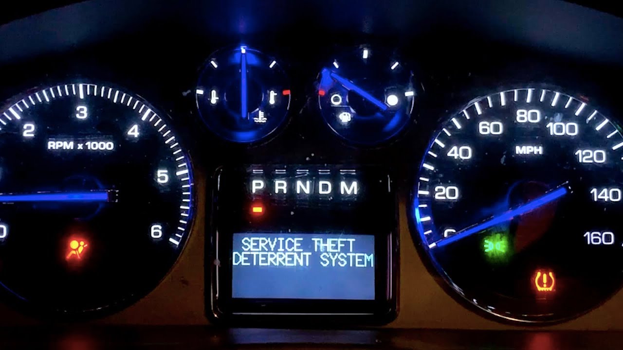 Service Theft Deterrent System Chevy Cruze 2014